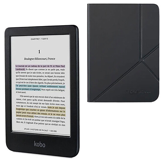 Liseuse numérique Kobo Clara Colour Noir + SleepCover Noir - Autre vue