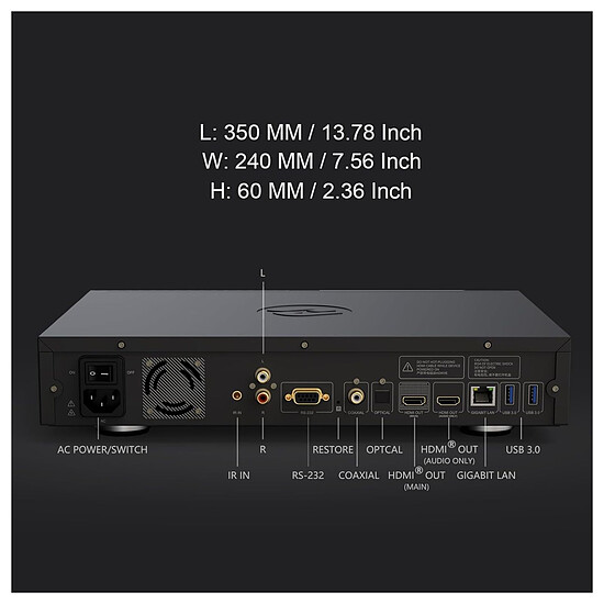 Box TV multimédia Zidoo Z3000 PRO - Autre vue