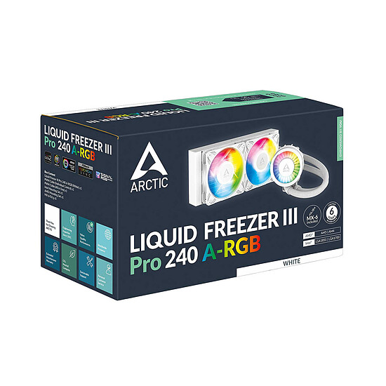 Watercooling AIO Arctic Liquid Freezer III Pro 240 ARGB - Blanc - Occasion - Autre vue