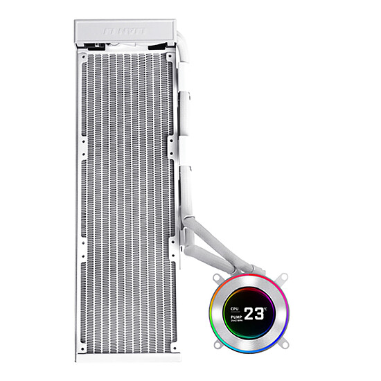 Watercooling AIO Lian Li Hydroshift II LCD-C 360N Fanless - Blanc - Autre vue