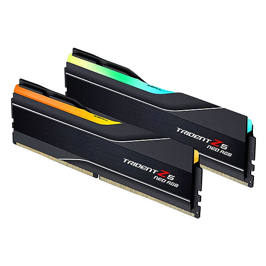 Mémoire RAM G.Skill Trident Z5 Neo RGB Noir - 2 x 64 Go (128 Go) -  DDR5 6000 MHz - CL34 - Autre vue
