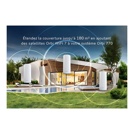 Routeur et modem Netgear Orbi WiFi 7 Série 770 + 2 Satellites  - RBE773 - Autre vue