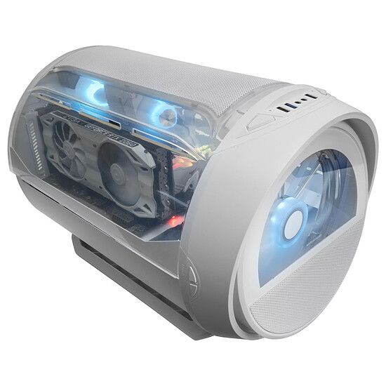 Boîtier PC Mars Gaming MC-CYLON - Blanc