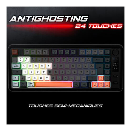 Clavier PC Spirit of Gamer Elite K30 (AZERTY) - Noir - Autre vue