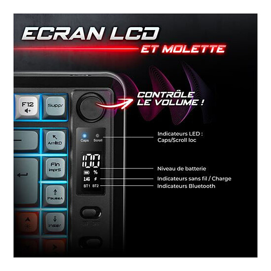 Clavier PC Spirit of Gamer Elite K30 (AZERTY) - Noir - Autre vue