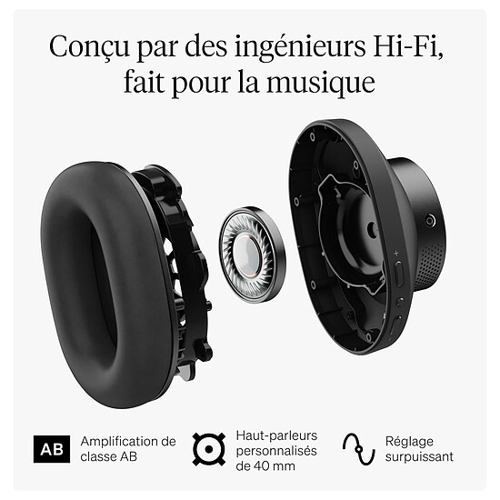 Casque HiFi Cambridge Audio Melomania P100 SE Noir  - Autre vue