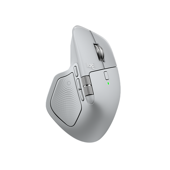 Souris PC Logitech MX Master 4 for Mac - Blanc argent - Autre vue