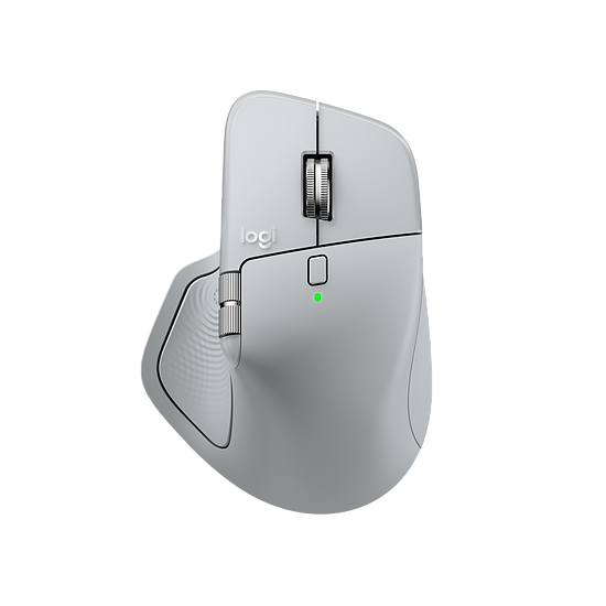 Souris PC Logitech MX Master 4 for Mac - Blanc argent - Autre vue