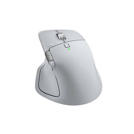 Souris PC Logitech MX Master 4 for Mac - Blanc argent - Autre vue