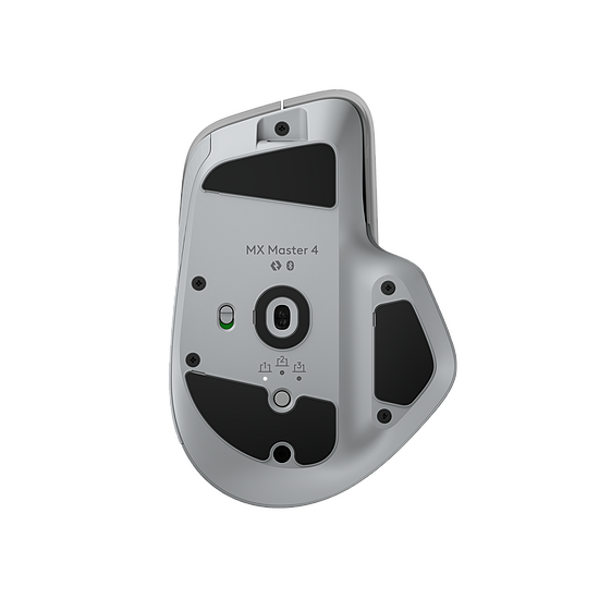 Souris PC Logitech MX Master 4 - Gris clair - Autre vue