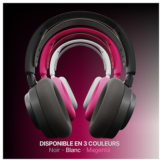 Casque micro SteelSeries Arctis Nova 7 Wireless Gen 2 - Magenta - Autre vue