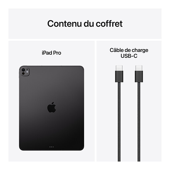 Tablette Apple iPad Pro M5 2025 13 pouces Wi-Fi + Cellular - 512 Go - Noir sidéral - Autre vue