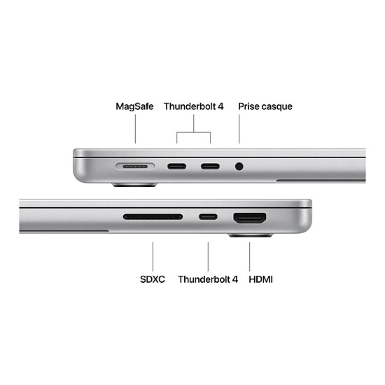 MacBook Apple MacBook Pro M5 14" Argent 24 Go/1 To (MDE64FN/A) - Autre vue
