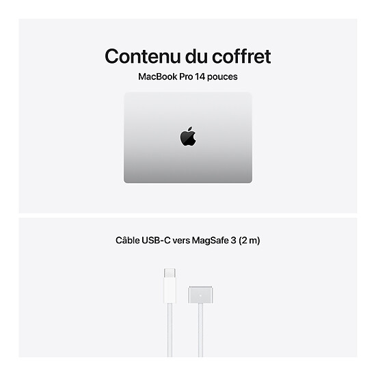 MacBook Apple MacBook Pro M5 14" Argent 24 Go/1 To (MDE64FN/A) - Autre vue