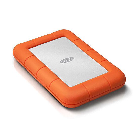 Disque dur externe LaCie Rugged Mini - 2 To (Silver / Orange) - Autre vue