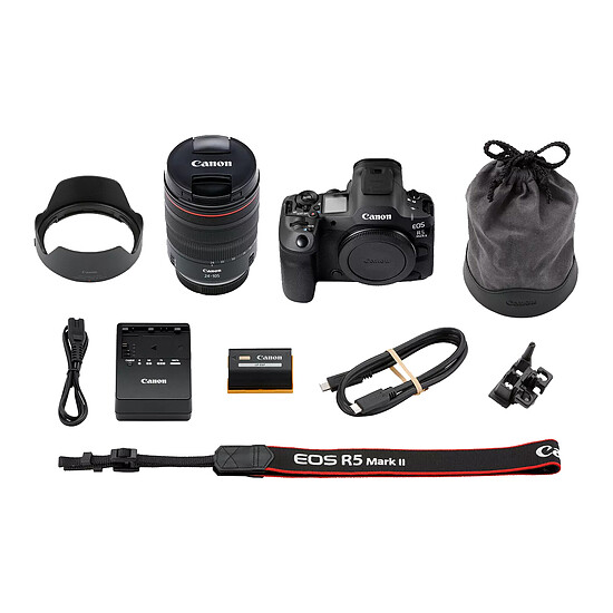 Appareil photo hybride Canon EOS R5 Mark II + RF 24-105mm F4L IS USM - Autre vue
