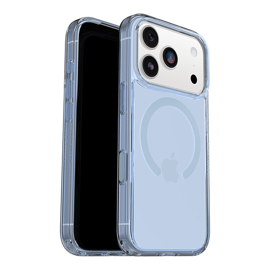 Coque et housse OtterBox Symmetry Series Blue Bliss Clear (transparent) - Protection MagSafe fine pour iPhone 17 Pro - Autre vue