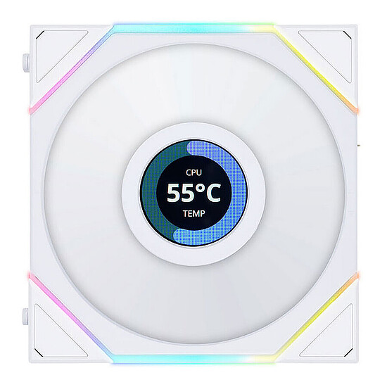 Ventilateur Boîtier Lian Li Uni Fan TL LCD Wireless 120 Reverse Blade - Blanc - Autre vue