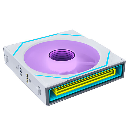 Ventilateur Boîtier Lian Li Uni Fan SL-Infinity Wireless 120 Pack de 3 - Blanc  - Autre vue