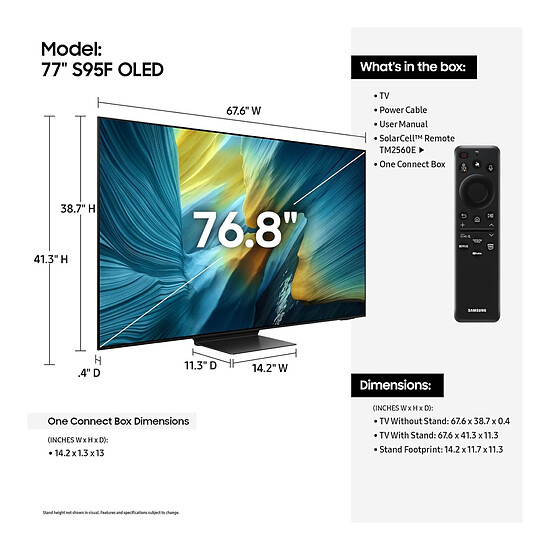 TV Samsung OLED TQ77S95F + JBL Bar 500 - Autre vue