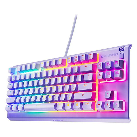 Clavier PC SteelSeries Apex 3 TKL -  Lavande - Autre vue