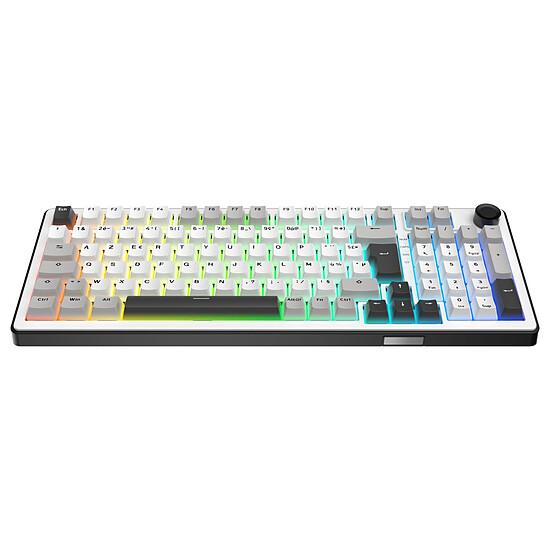 Clavier PC The G-Lab Keyz Elite 400 - Blanc Gris - Autre vue