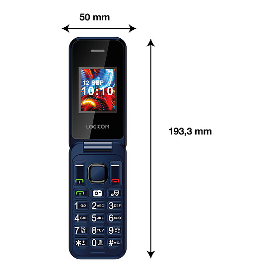 Smartphone Logicom Fleep 450 (Bleu) - 4G - Autre vue