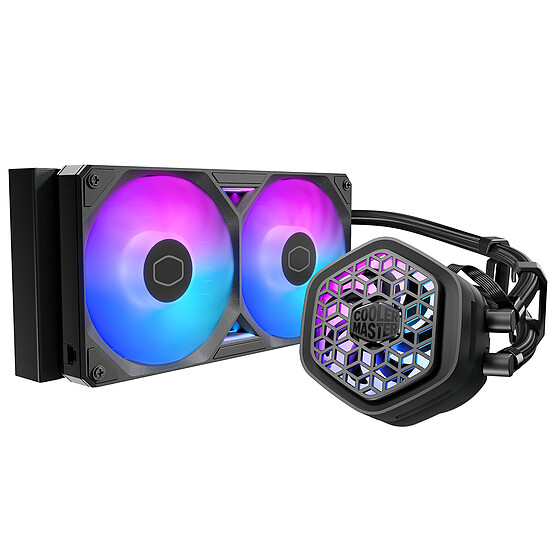 Watercooling AIO Cooler Master MasterLiquid 240 Atmos II VRM ARGB - Noir - Autre vue