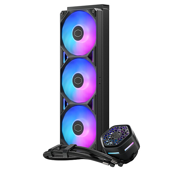 Watercooling AIO Cooler Master MasterLiquid 360 Atmos II VRM ARGB - Noir  - Autre vue