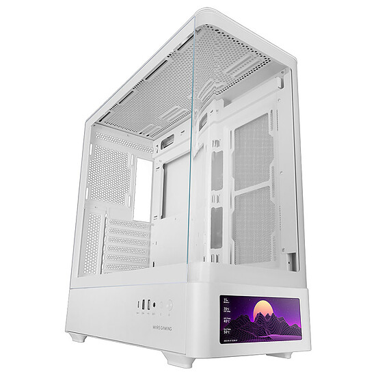 Boîtier PC Mars Gaming MC-LCDPRO - Blanc