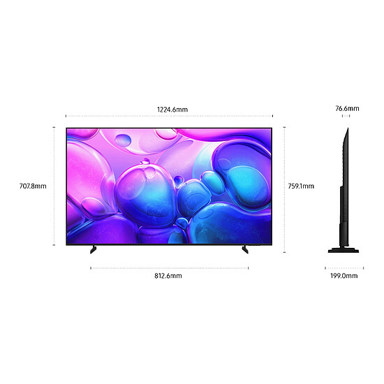 TV Samsung TQ55Q6F+ JBL Bar SB510  - TV QLED 4K UHD HDR - 139 cm - Barre de son  - Autre vue