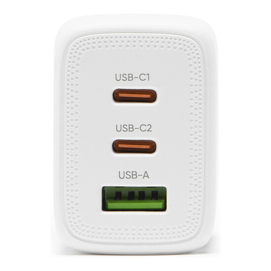 Chargeur Bluestork Chargeur USB-C/A 65W Power Delivery - Blanc - Autre vue