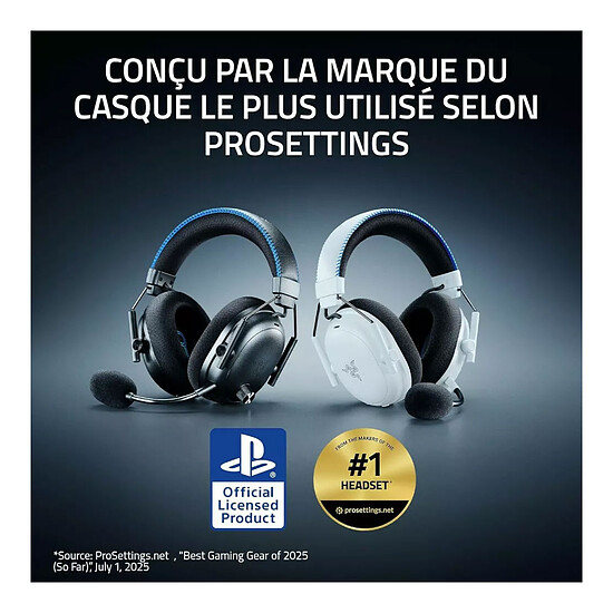 Casque micro Razer Blackshark V3 Pro for PlayStation - Noir - Autre vue