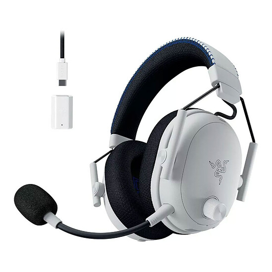 Casque micro Razer Blackshark V3 Pro for PlayStation - Blanc - Autre vue