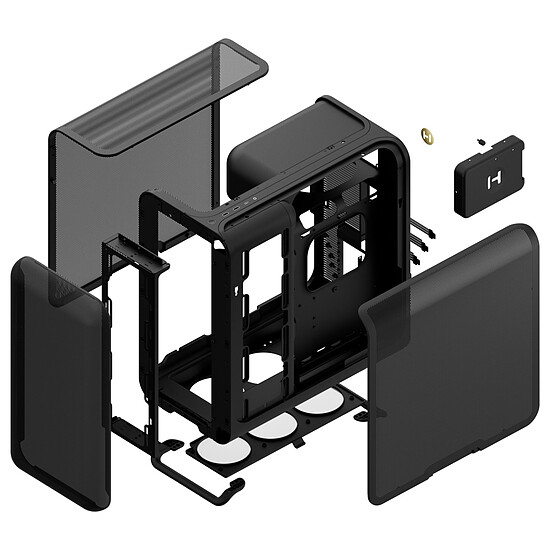 Boîtier PC Hyte X50 Air - Noir - Autre vue