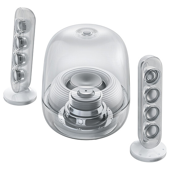 Enceinte sans fil Harman Kardon SoundSticks 5 - Blanc - Enceinte Bluetooth - Autre vue