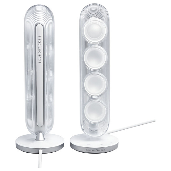 Enceinte sans fil Harman Kardon SoundSticks 5 - Blanc - Enceinte Bluetooth - Autre vue