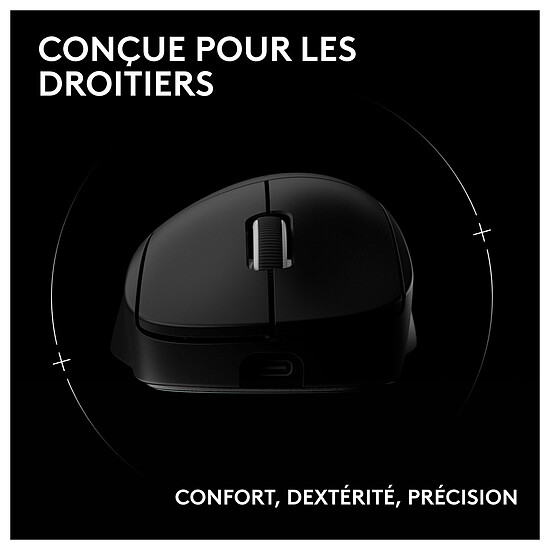 Souris PC Logitech G Pro X Superlight 2 DEX - Noir - Autre vue