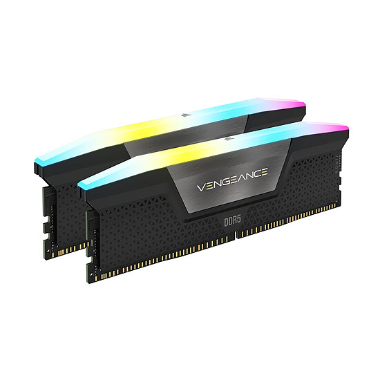 Mémoire RAM Corsair Vengeance RGB DDR5 Series - Kit d'éclairage - Noir - Autre vue