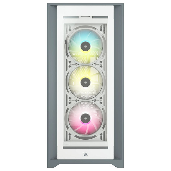 Boîtier PC Corsair 5000X iCUE RGB Tempered Glass - Blanc - Autre vue