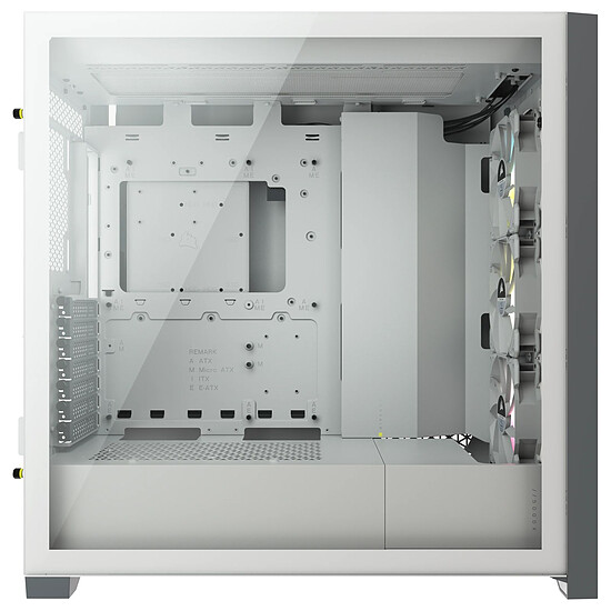 Boîtier PC Corsair 5000X iCUE RGB Tempered Glass - Blanc - Autre vue