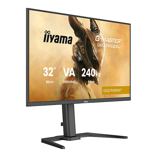 Écran PC iiyama G-Master GB3295QSU-B1 Gold Phoenix - Autre vue
