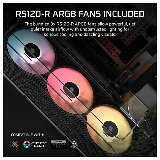 Boîtier PC Corsair AIR 5400 RS-R ARGB - Blanc - Autre vue