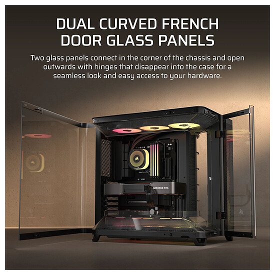 Boîtier PC Corsair AIR 5400 RS-R ARGB - Blanc - Autre vue