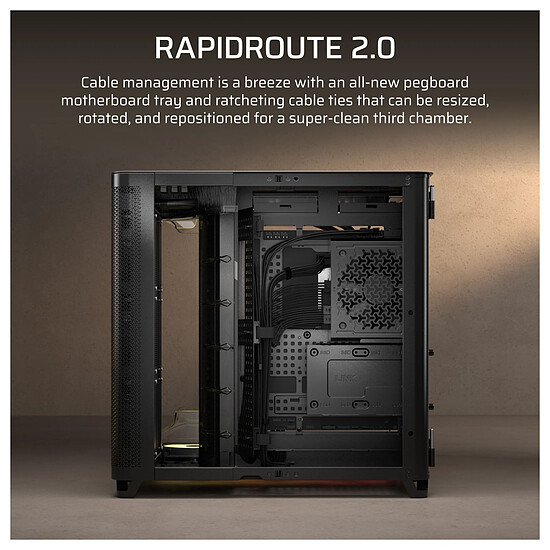 Boîtier PC Corsair AIR 5400 RS-R ARGB - Blanc - Autre vue