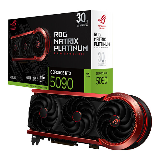 Carte graphique ASUS ROG Matrix Platinum GeForce RTX 5090 32GB GDDR7 30th Anniversary Edition