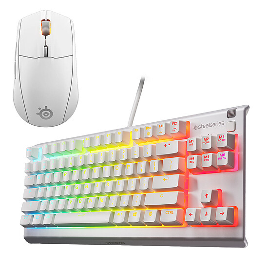 Clavier souris gamer SteelSeries Combo 3 - Blanc - Autre vue