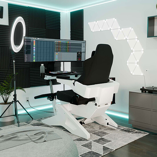 Bureau gamer MWE LAB Emperor S2 Blanc alpin - Autre vue