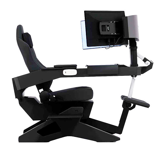 Bureau gamer MWE LAB Emperor S2 Noir carbone - Autre vue