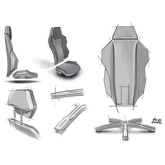 Fauteuil gamer Quersus ICOS 1.1 - Champagne Beige - Autre vue